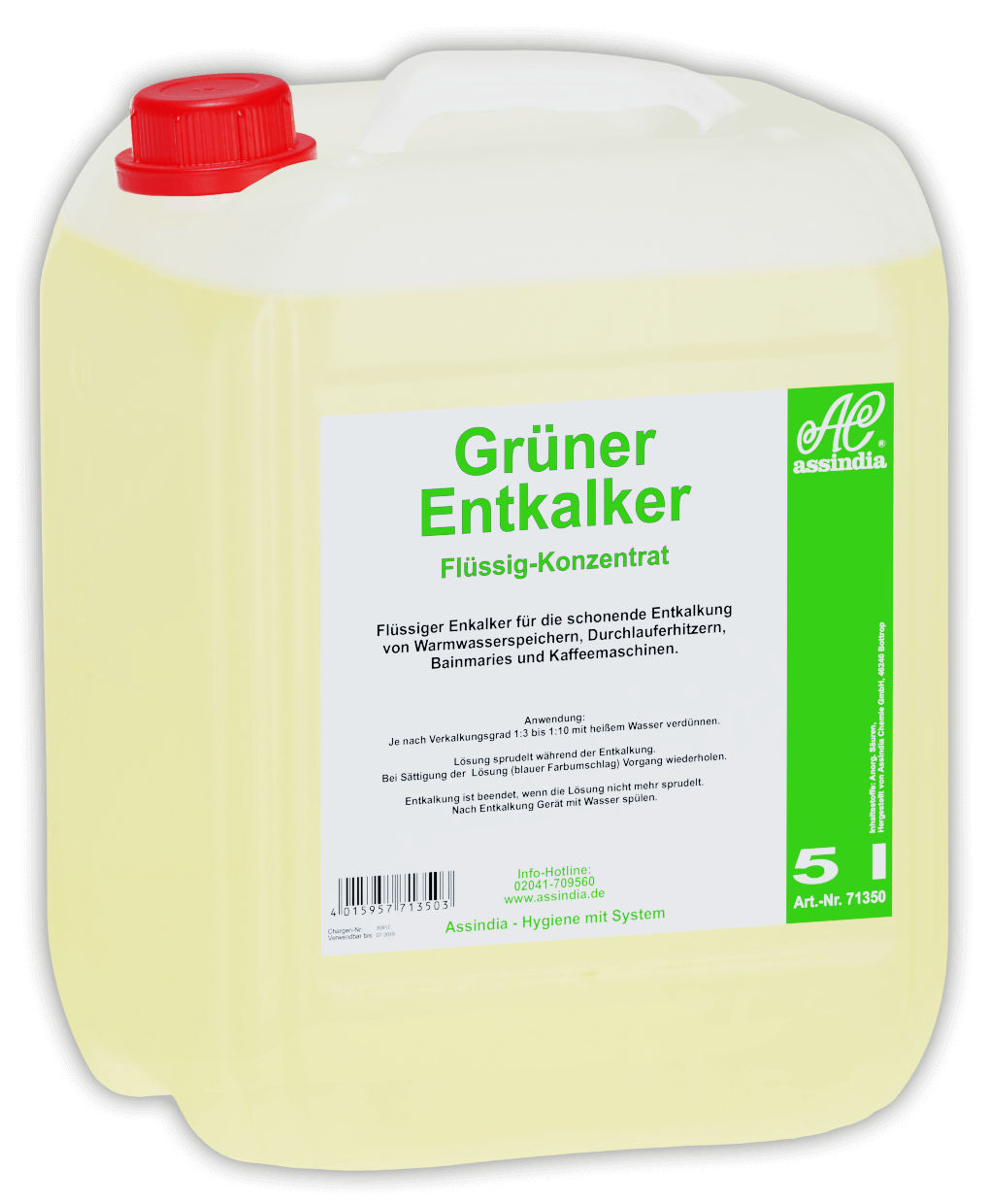 GRÜNER ENTKALKER 5L Kanister