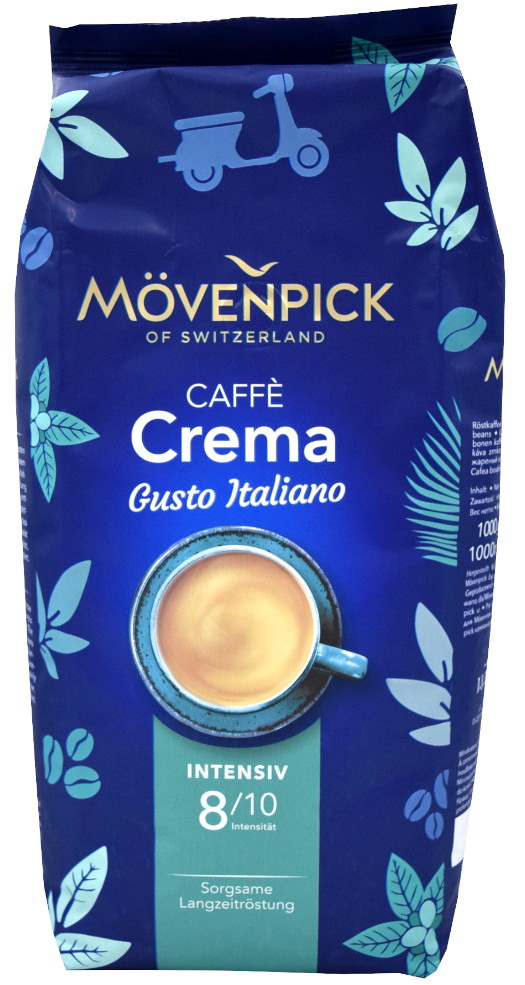 3 x 1000g Movenpick Kaffeebohnen Gusto Italiano Caffe Crema
