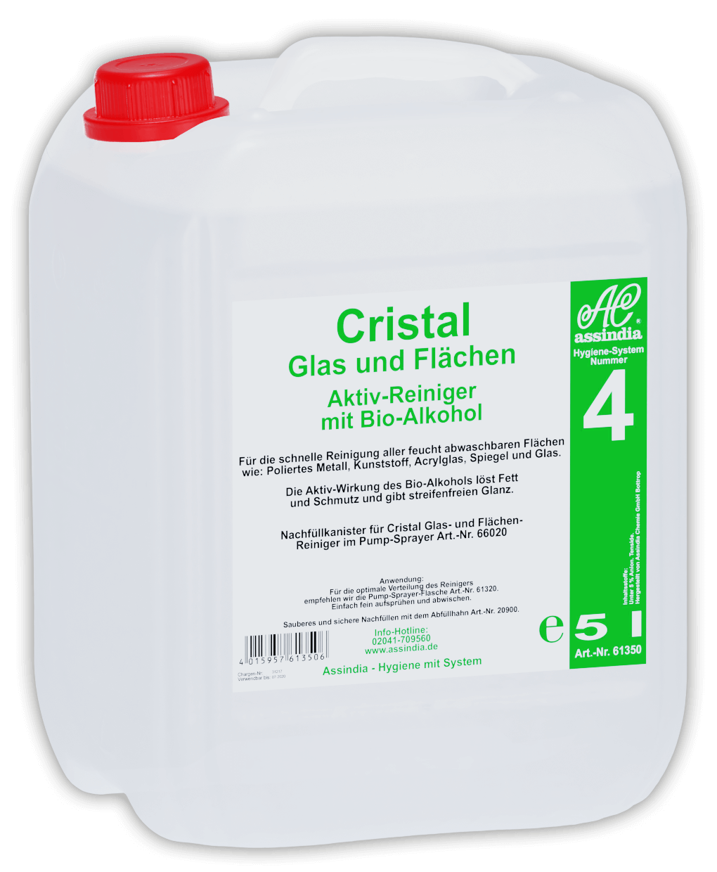 CRISTAL GLAS UND FLÄCHEN REINIGER 5L KANISTER