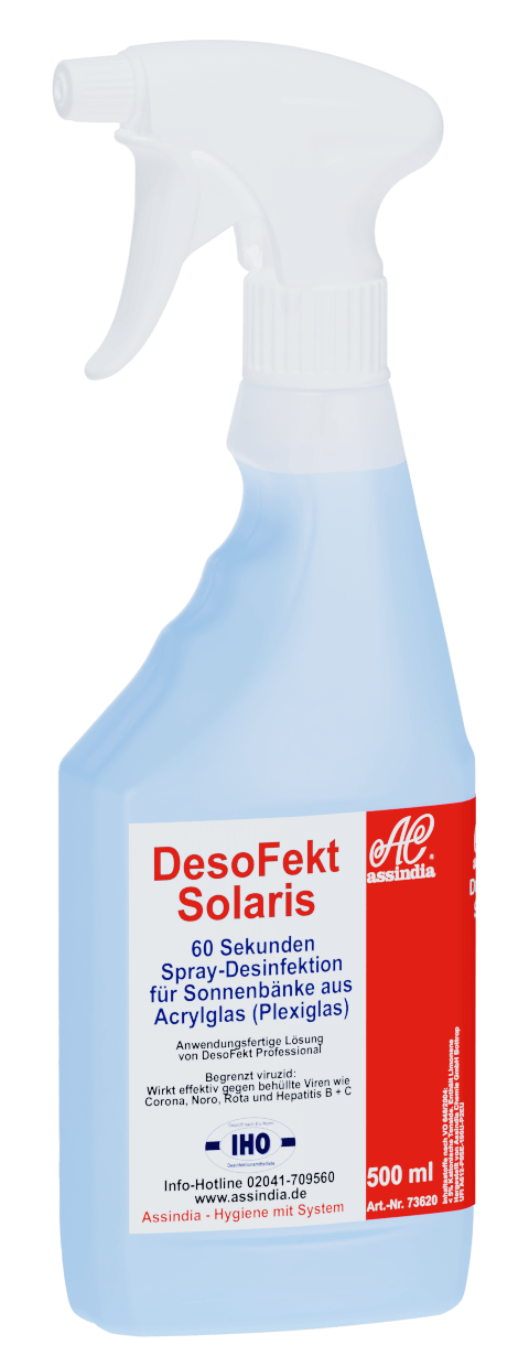 SCHNELLDESINFEKTION FÜR SONNENBÄNKE, 3 X 500 ML