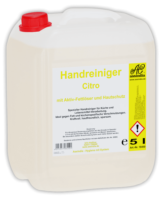 HANDREINIGER CITRO MIT FETTLÖSEKRAFT 5L KANISTER