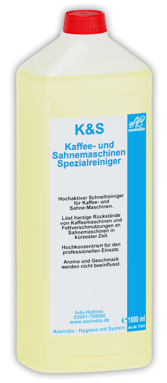 K&S KAFFEE- UND SAHNEMASCHINEN REINIGER, 3 X 1L