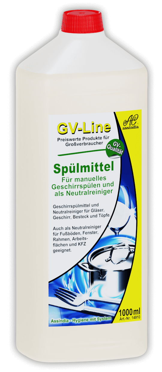 GESCHIRRSPÜLMITTEL GV-LINE, 3 X 1000ML FLASCHE