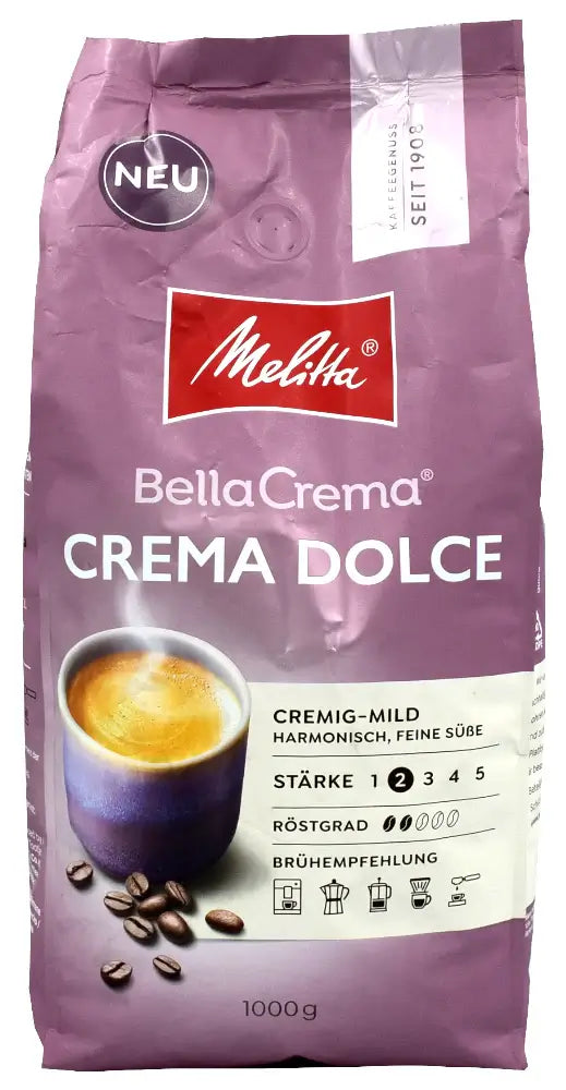 Kaffeebohnen Melitta Bella Crema, Crema Dolce