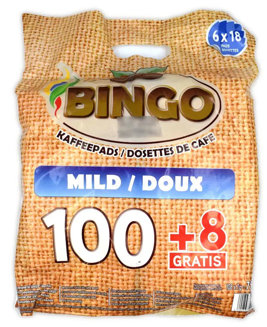 108 Bingo Kaffeepads mild