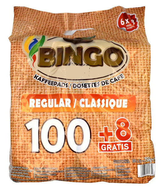 108 Bingo Kaffeepads Classic