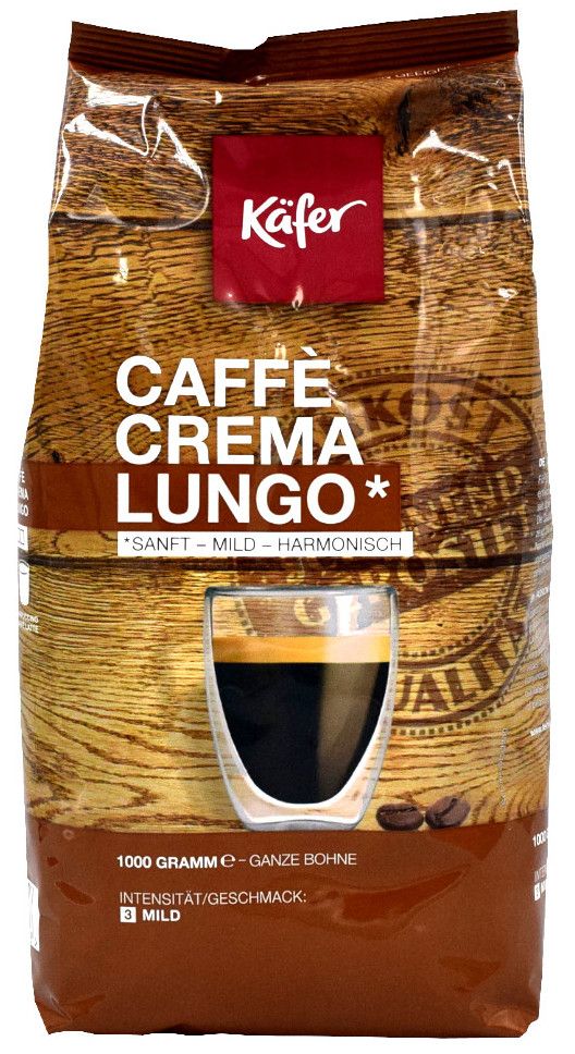 1 Kg Käfer Kaffeebohnen Caffe Crema Lungo