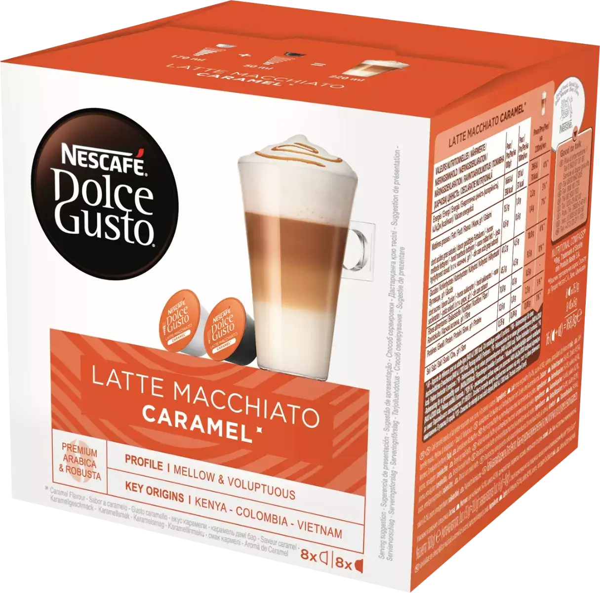 Kaffeekapseln Dolce Gusto Latte Macchiato Caramel