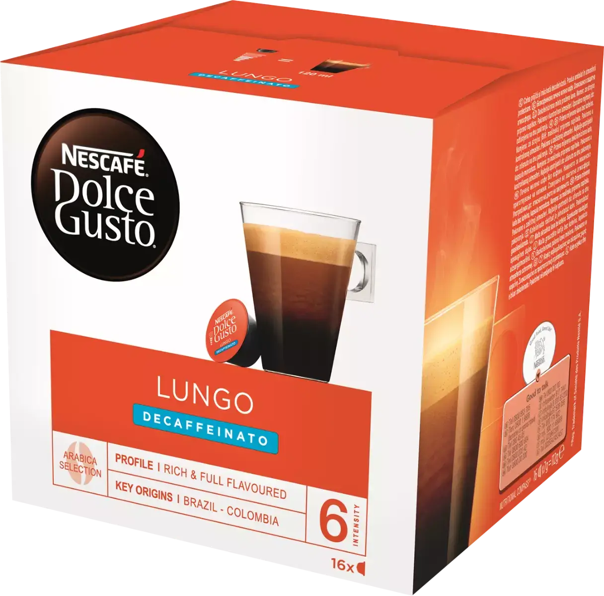  Kaffeekapseln Dolce Gusto Lungo Decaffeinato